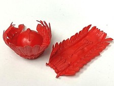 Marx Vintage Johnny West Adventure JWA Chief Cherokee Red Feathered Headdress 