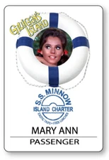 MARY ANN GILLIGANS ISLAND S.S. MINNOW NAME BADGE HALLOWEEN COSPLAY PIN BACK