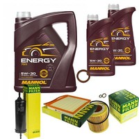 Inspektionspaket 7L Energy 5W-30 FüR Bmw 3Er Cabriolet E93 335I E92 1Er Coupe