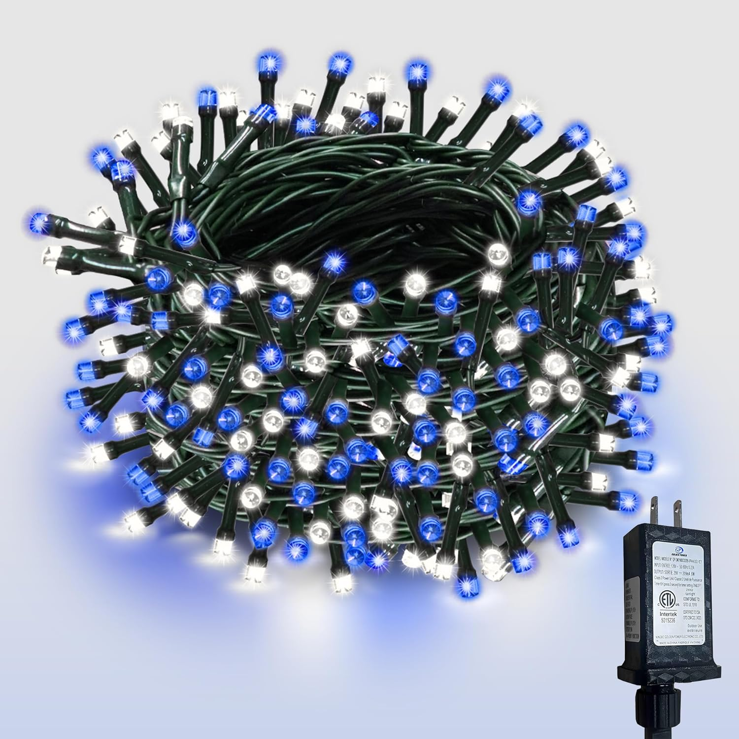 Christmas String Lights 400 LED 75Ft Outdoor Indoor Twinkle Fairy Lights, Plug i