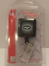 NFL New York Jets Badge Holder 30" Retractable Cord Wincradt Sports NIP Official