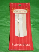 Curvana 1 Pair of Fashion Straps 82122 White New in Box UPC 072879821222