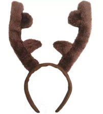 Plush Reindeer Antler Headband
