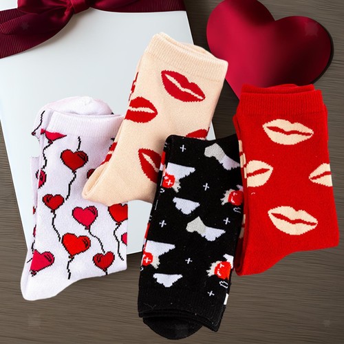 Lot De 12 Paires De Chaussettes De Saint-Valentin Pour La Saint