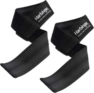 Harbinger Big Grip Hebebänder mit DuraGrip, 55 cm, schwarz
