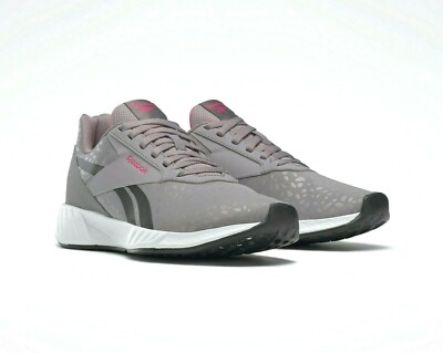 Reebok Womens Lite Plus Fitness Running Shoes Grey/White/Proud Pink  11 M