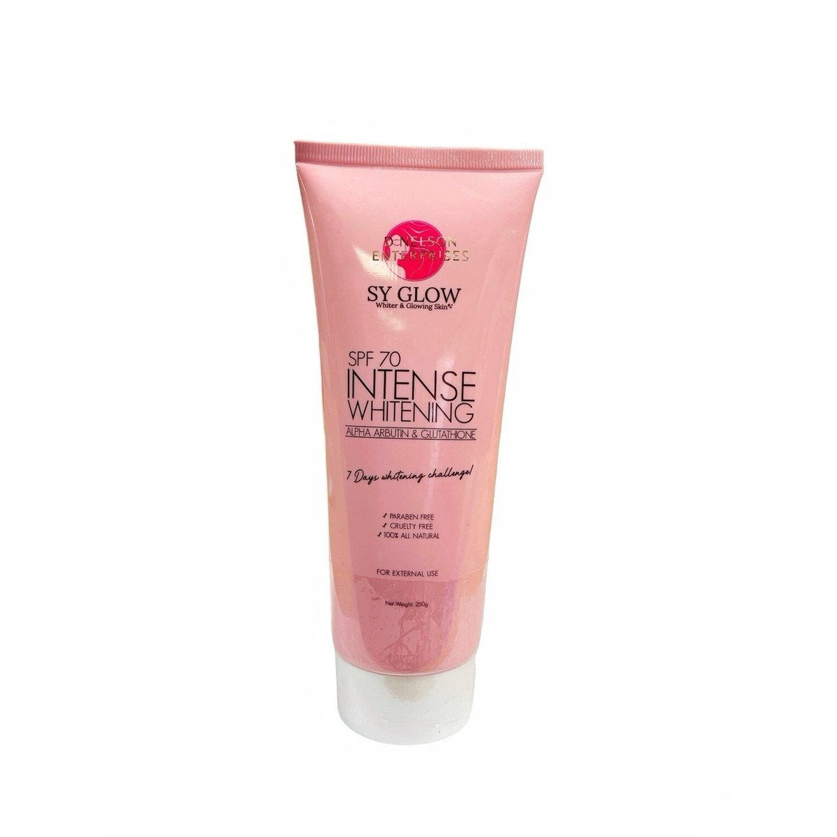 SY GLOW Intense Whitening Lotion SPF 70 Alpha Arbutin & Glutathione, 250ml SY GLOW Intense Whitening Lotion SPF 70 Alpha Arbutin & Glutathione, 250ml