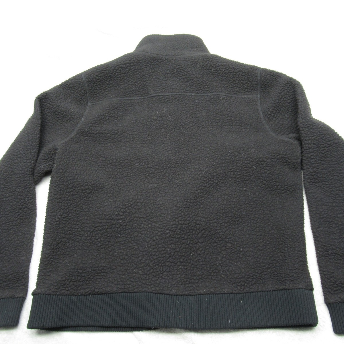 Carhartt Jacket Youth Large Black Zip Pocket Sherpa Fleece Full
