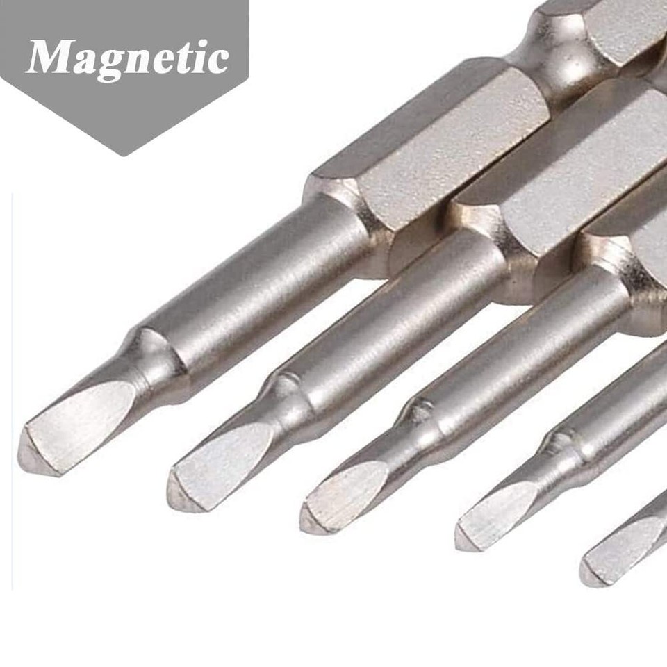 5 Pcs Magnetic Triangle Screwdriver Bit Set S2 Steel 1/4 Inch Hex Shank ...