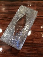 Vtg Celebrity Tissue Box Cover MCM Clear Starburst Retro Sparkly Wall Mount