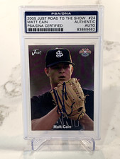 Matt Cain - 2005 Just Road to the Show Autograph Rookie RC PSA Authentic