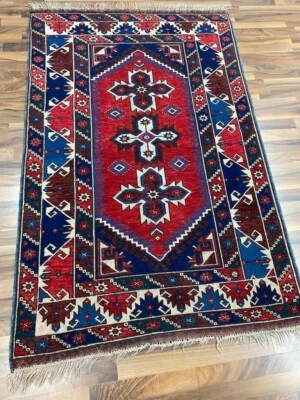  ✔ Türkei | 113 x 173 | Handgeknüpft | Orientteppich | Carpet | Rug ‼️ - Bild 1 von 4