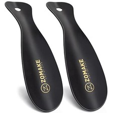 Metal Shoe Horn2 Pack Stainless Steel ShoeHorn 7.5 Inches - Portable for Trav...