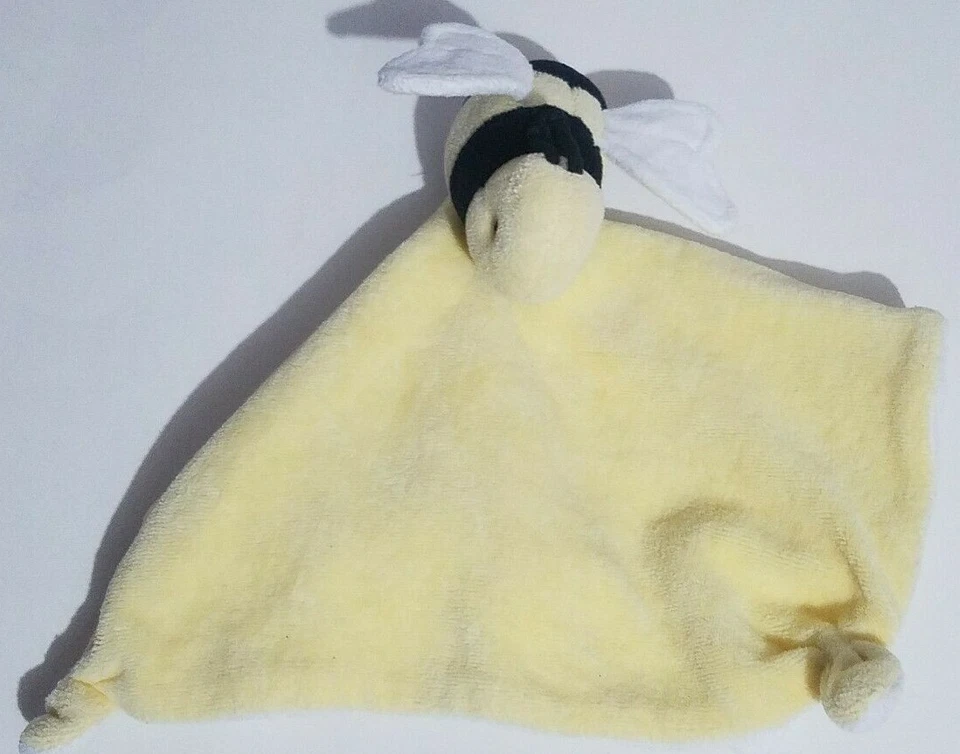 Burt's Bees Abejorro Peluche Bebé Lovey Manta de Seguridad Juguete Amarillo Negro Blanco Foto 3 de 4