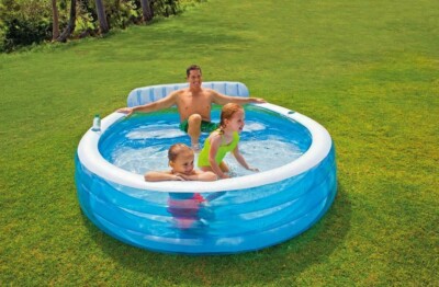 INTEX family Pool With Bench FREE Priority Shipping   Included
