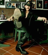 Lemmy of Motorhead seated at the Rainbow Bar and Grill on Sunset B- Old Photo Lemmy of Motorhead seated at the Rainbow Bar and Grill on Sunset B- Old Photo