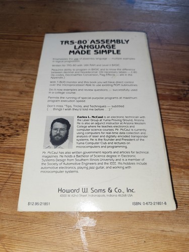 Livre "TRS-80 Assembly language made simple" - Blacksburg - Radioshack TRS80 - Photo 2/6