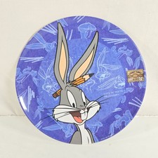 Vintage Looney Tunes Blues Bugs Bunny Plate By Zac Design 8" Melamine Childrens