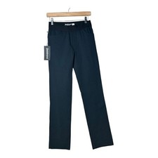 New Betabrand Elastic Waist Pants size Small Blue, Black Waist Band