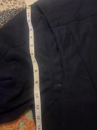 Freenote RJ-1 Cloth Riders Jacket Waxed Canvas 2XL Navy Blue image 7