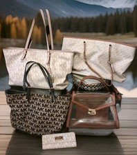 Michael Kors Lot of 4 Bags / Totes  Wallet - 2 Jetset Totes  Croc. Whitney