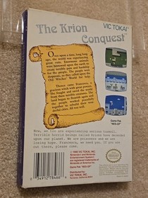 The Krion Conquest Nintendo NES Complete in Box CIB RARE Vic Tokai 1990 NTSC USA