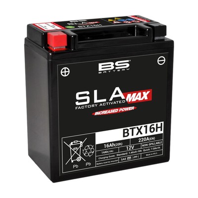 BATTERIE SLA-MAX BS Batterie BTX16H TRIUMPH TIGER 800 XCX ABS 2016