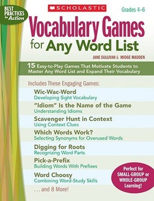 Vocabulary Games for Any Word List (B..., Madden, Midge