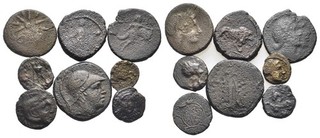 FITZ LOT 8 GREEK BRONZE COINS ØNON418