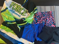 Girls Lot Of 5 Pieces Dance Wear Size Small