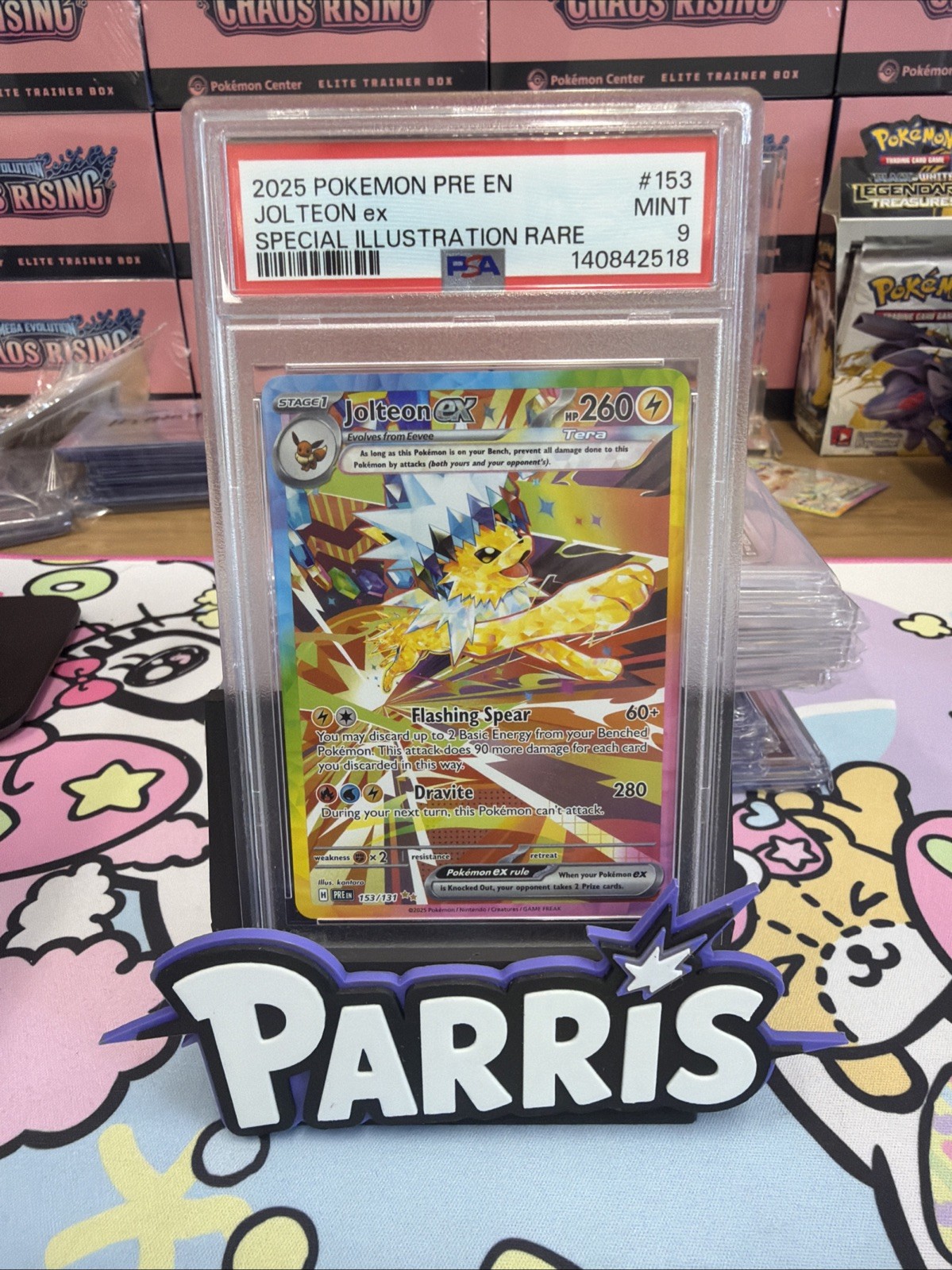 PSA 9 Jolteon ex 153/131 Prismatic Evolutions SIR Graded Pokemon Card