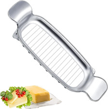Cortador Queso Mantequilla Acero Inox Multifuncional Cocina Bloques Alimentos