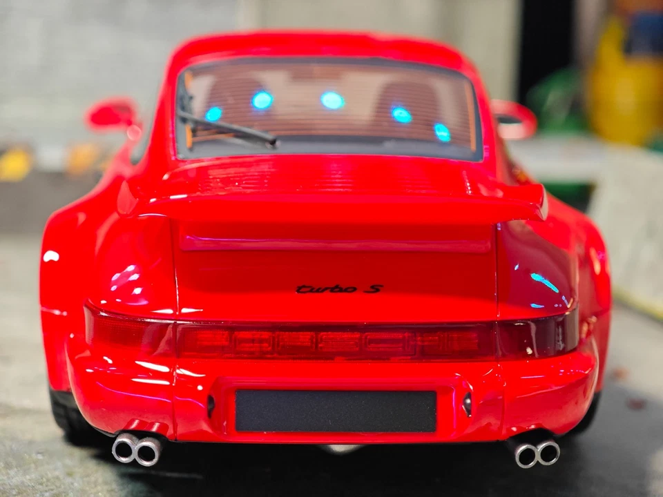 Porsche 911 Turbo S Type 964 Flachbau (1993) Red GT328 - 1/18 - GT Spirit - NEUF - Photo 4/4
