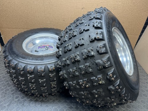 YAMAHA 4/115 DOUGLAS REAR RIMS WHEELS STUDDED TIRES 20x11-9 🔥FASTSHIP🔥 AV3