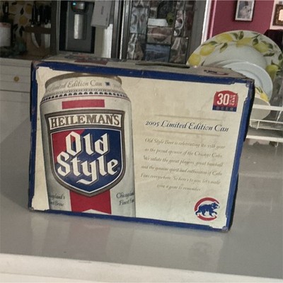 Heileman's Old Style 2015 Limited Edition Beer Can Box Chicago Cubs 30 Pack