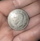 1952 Canada 50 Cents Silver Half Dollar King George VI Coin Circulated