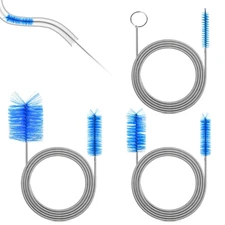 3 PCS Double Ended Drain Cleaning Brush Set Flexible Pipe Clog Remover Tool Kit