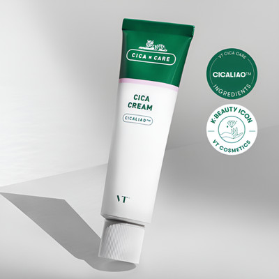 VT Cica Cream 50ml Lightweight Gel Moisturizer Soothing Korean Skincare