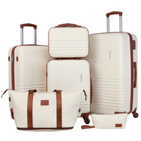 Fergana 6-Piece ABS Hard Shell Luggage Set – Spinner Suitcases with TSA Lock