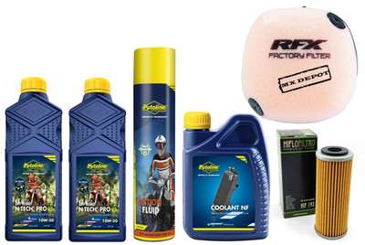 TRIUMPH OIL SERVICE KIT PUTOLINE & AIR FILTER TRIUMPH TF450-X 2025 - 2026