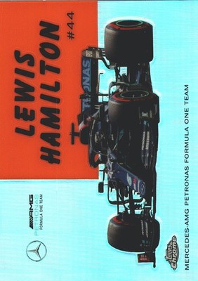 2020 Topps Chrome Formula F1 Lewis Hamilton 1954 World on Wheels 54W-2 Mercedes