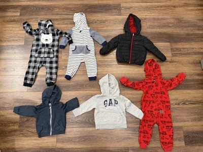Lot of 6 Pieces Toddler 24m/T Clothing Warm Jacket Hoodie Pants Boys