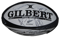 2025-26 NEW ZEALAND ALL BLACKS team signed Gibert match rugby ball W/COA #1