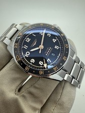 2025 Longines Spirit Zulu Time GMT 42mm Black Automatic Watch L3.812.4.50.6 B+P 8