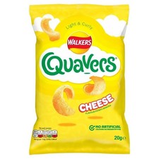 Walkers Quavers Cheese Snacks Crisps | Pack:20G x 32 BAGS CASE *LONG DATE*