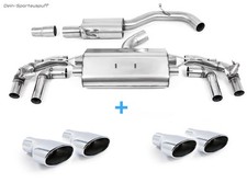 Milltek Duplex Sportauspuffanlage ab OPF Audi S3 8Y Sportback je 2x118x83 oval