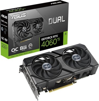 ASUS nVidia GeForce DUAL-RTX4060TI-8G-EVO RTX 4060 Ti EVO OC Edition 8GB GDDR6