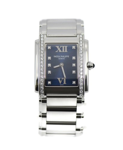 Pate Philippe Twenty-4 Diamond Stainless Steel Watch 4910/10A-012