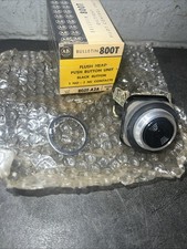 ALLEN BRADLEY 800T-A2A PUSHBUTTON BLACK FLUSH HEAD 1NO/1NC SERIES W