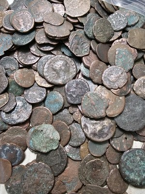 #ad #ad ONE 1 RANDOM ANCIENT ROMAN COIN LOW GRADE 200 500 AD BRONZE AE Greek Byzantine $2.99